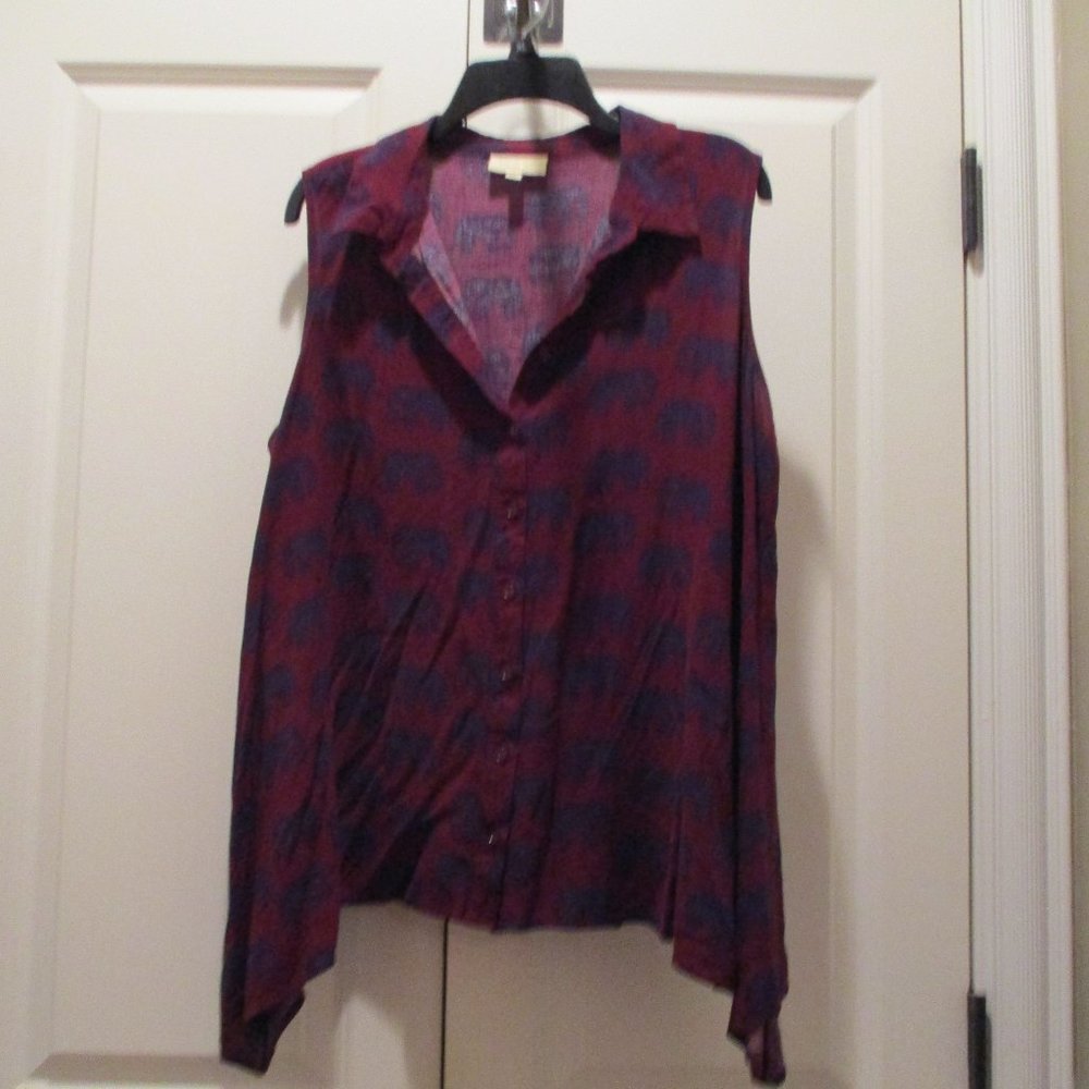 Modcloth Elephant Print blouse